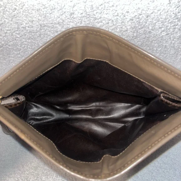 Mario Valentino Monogram Brown Clutch - Picture 7 of 11